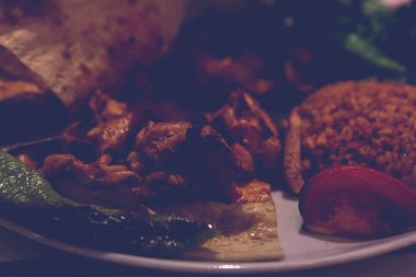 Masada nefis et yemeği. 