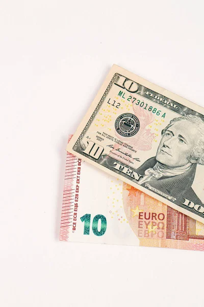 Ons Dollar Euro Bankbiljetten Geld — Stockfoto