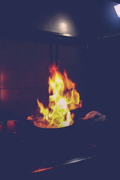 Carne Saute Turco Sote Com Torta Cabelo Carne Sac Tava — Fotografia de Stock