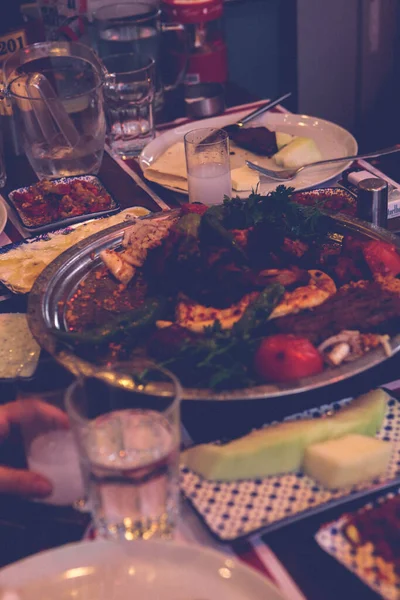 Turco Árabe Tradicional Ramadã Kebab — Fotografia de Stock