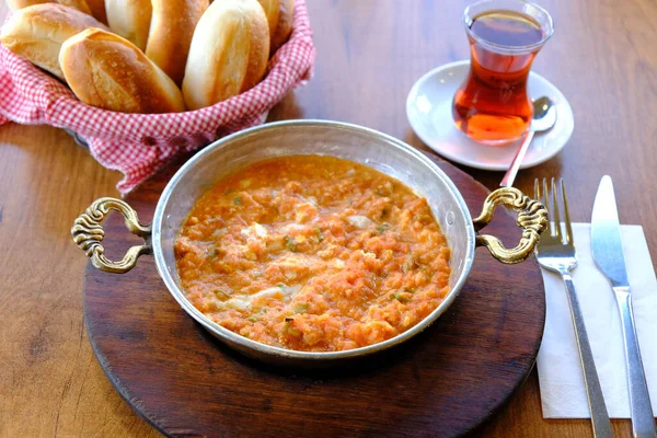 Menemen Comida Turca Omlette — Foto de Stock