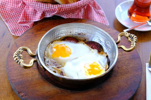 Delicioso Ovo Mexido Mesa — Fotografia de Stock