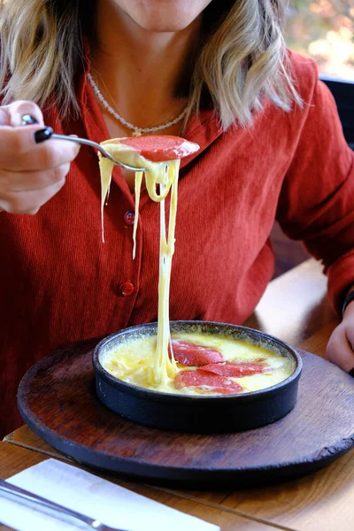 Muhlama Corn Porridge Cheese — Stock Photo, Image