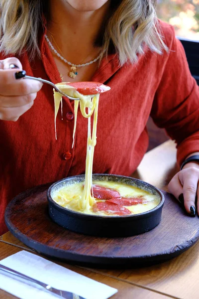 Muhlama Corn Porridge Cheese — Stock Photo, Image