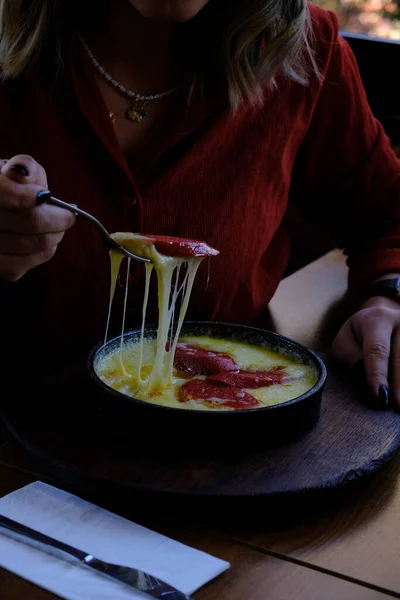 Muhlama Corn Porridge Cheese — Stock Photo, Image