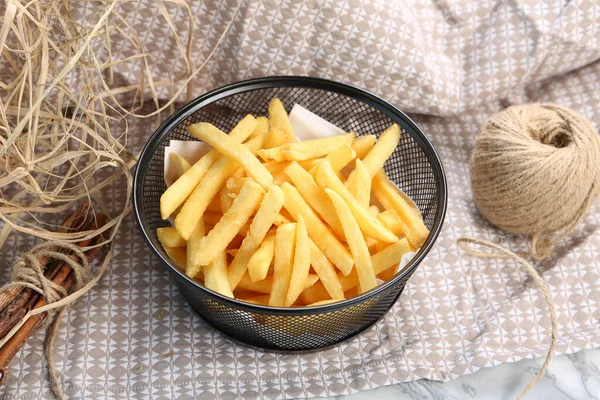 Finom Sült Krumpli Finom Chips — Stock Fotó