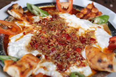 Masada nefis et yemeği. 