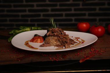 Masada nefis et yemeği. 