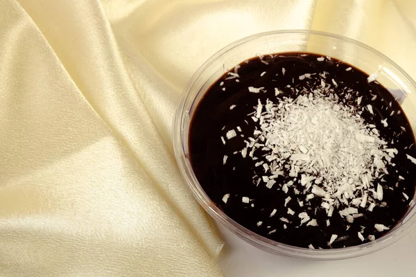 Masada Lezzetli Çikolatalı Puding — Stok fotoğraf