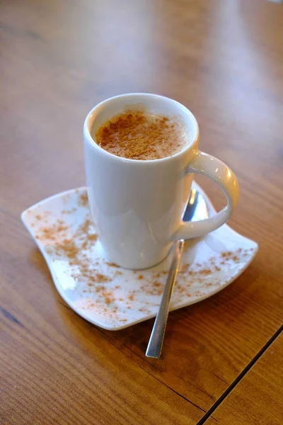 Традиционный Турецкий Напиток Салеп Салеп Молочный Горячий Напиток — стоковое фото