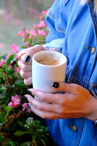 Bebida Turca Tradicional Sahlep Bebida Caliente Lechosa Salep — Foto de Stock