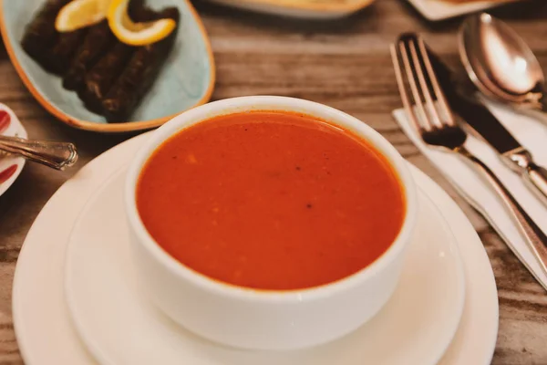 おいしいスープ 野菜スープ ボウル — ストック写真