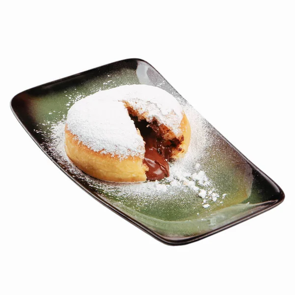 Powder Sugar Fall Donuts Berliner — Stock Photo, Image