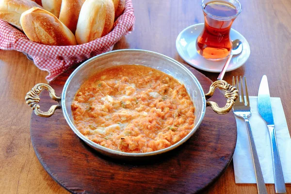 Menemen Tureckie Jedzenie Lub Omlet — Zdjęcie stockowe