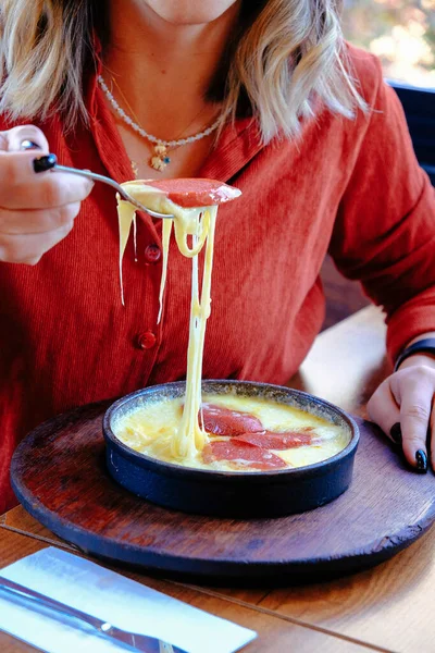 Muhlama Corn Porridge Cheese — Stock Photo, Image