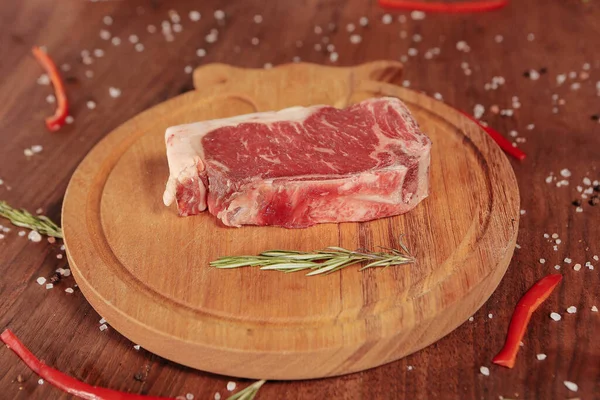 Grosso Pezzo Carne Cruda Maiale Pronto Cottura — Foto Stock