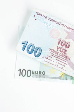 Türk lira banknotları ve Euro