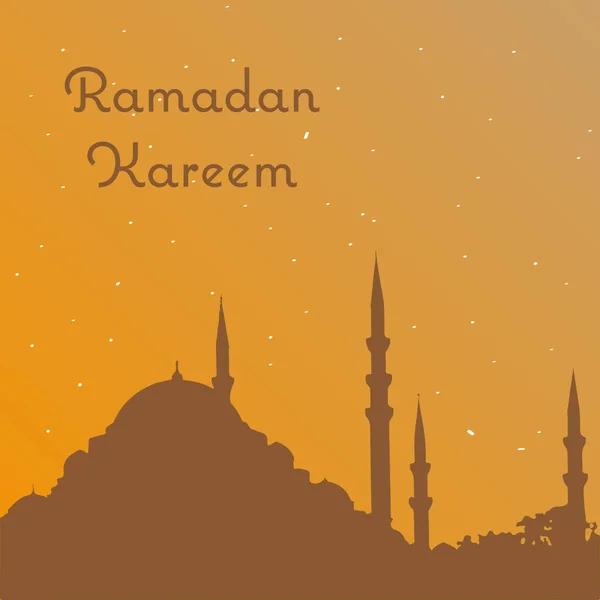 Ramadán Kareem Sociální Média Post Design — Stock fotografie