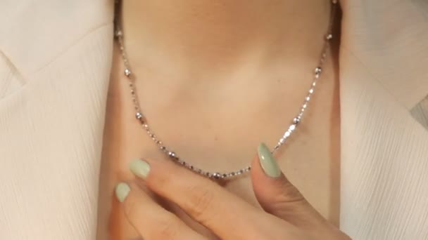 Gioielli Lusso Oro Diamanti — Video Stock