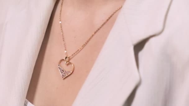 Joyas Oro Diamantes Lujo — Vídeo de stock