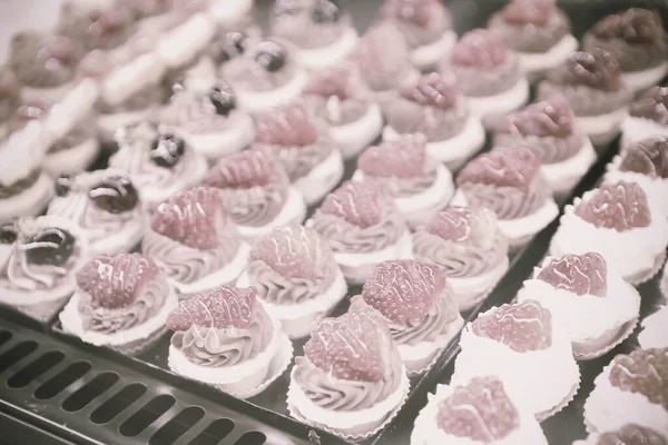 Bir grup çeşit kurabiye. Çikolata parçacıklı, yulaflı, kuru üzümlü, beyaz çikolatalı.