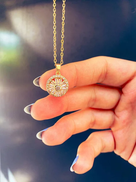 Розкішні Золоті Діамантові Прикраси — стокове фото