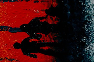 acrylic and oil background Abstract painted brush strokes texture background