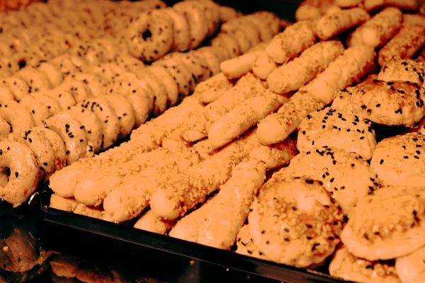 Grupo Galletas Surtidas Chip Chocolate Pasas Avena Chocolate Blanco — Foto de Stock