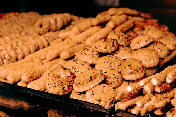 Grupo Galletas Surtidas Chip Chocolate Pasas Avena Chocolate Blanco — Foto de Stock