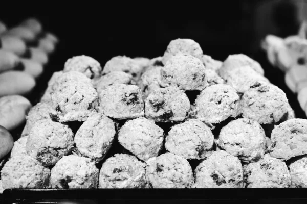 Grupo Galletas Surtidas Chip Chocolate Pasas Avena Chocolate Blanco — Foto de Stock