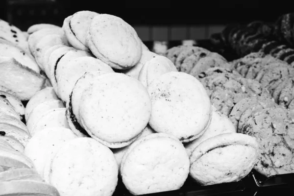 Grupo Galletas Surtidas Chip Chocolate Pasas Avena Chocolate Blanco — Foto de Stock