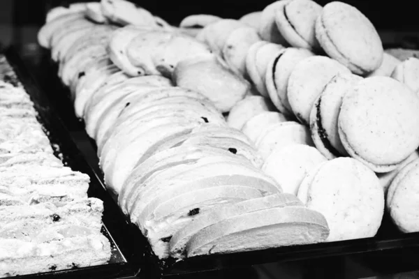 Grupo Galletas Surtidas Chip Chocolate Pasas Avena Chocolate Blanco —  Fotos de Stock