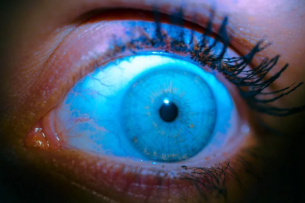 Beautiful Macro Closeup Shot Human Deep Eyes — Stock Photo, Image