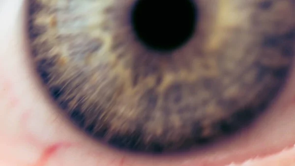 Schöne Makro Nahaufnahme Der Tiefen Augen Eines Menschen — Stockfoto