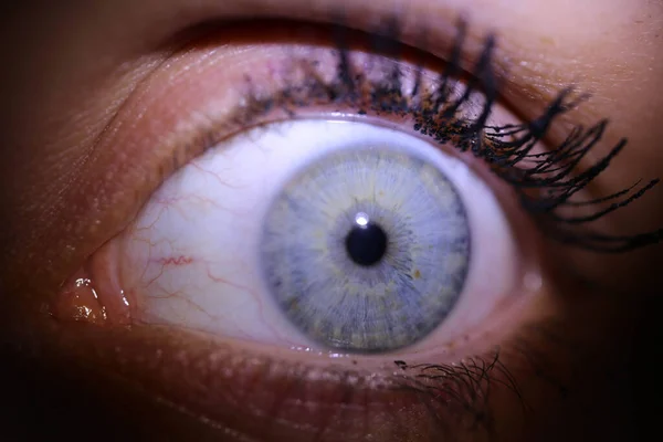 Hermoso Primer Plano Macro Los Ojos Profundos Humano —  Fotos de Stock