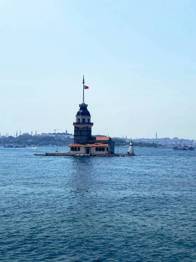 Bakire Kulesi, İstanbul, Türkiye; Leander Kulesi olarak da bilinen Kz Kulesi (Leandros Kulesi))