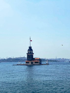 Bakire Kulesi, İstanbul, Türkiye; Leander Kulesi olarak da bilinen Kz Kulesi (Leandros Kulesi))