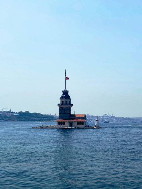 Bakire Kulesi, İstanbul, Türkiye; Leander Kulesi olarak da bilinen Kz Kulesi (Leandros Kulesi))
