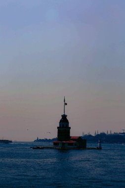 Bakire Kulesi, İstanbul, Türkiye; Leander Kulesi olarak da bilinen Kz Kulesi (Leandros Kulesi))