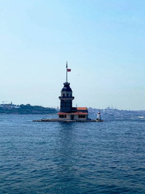 Bakire Kulesi, İstanbul, Türkiye; Leander Kulesi olarak da bilinen Kz Kulesi (Leandros Kulesi))