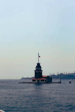 Bakire Kulesi, İstanbul, Türkiye; Leander Kulesi olarak da bilinen Kz Kulesi (Leandros Kulesi))
