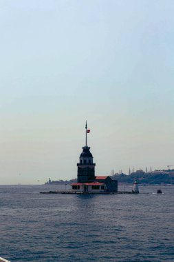 Bakire Kulesi, İstanbul, Türkiye; Leander Kulesi olarak da bilinen Kz Kulesi (Leandros Kulesi))