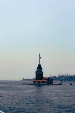 Bakire Kulesi, İstanbul, Türkiye; Leander Kulesi olarak da bilinen Kz Kulesi (Leandros Kulesi))
