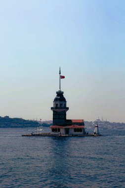 Bakire Kulesi, İstanbul, Türkiye; Leander Kulesi olarak da bilinen Kz Kulesi (Leandros Kulesi))