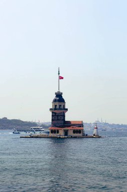 Bakire Kulesi, İstanbul, Türkiye; Leander Kulesi olarak da bilinen Kz Kulesi (Leandros Kulesi))