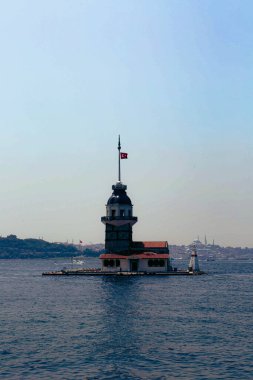 Bakire Kulesi, İstanbul, Türkiye; Leander Kulesi olarak da bilinen Kz Kulesi (Leandros Kulesi))