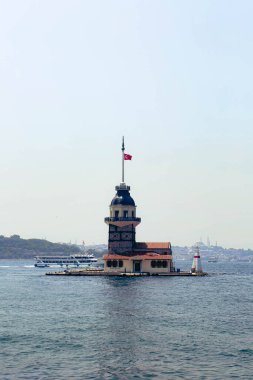 Bakire Kulesi, İstanbul, Türkiye; Leander Kulesi olarak da bilinen Kz Kulesi (Leandros Kulesi))