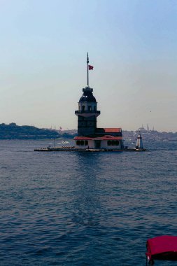 Bakire Kulesi, İstanbul, Türkiye; Leander Kulesi olarak da bilinen Kz Kulesi (Leandros Kulesi))