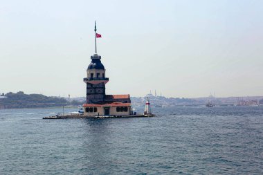 Bakire Kulesi, İstanbul, Türkiye; Leander Kulesi olarak da bilinen Kz Kulesi (Leandros Kulesi))