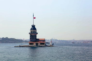 Bakire Kulesi, İstanbul, Türkiye; Leander Kulesi olarak da bilinen Kz Kulesi (Leandros Kulesi))